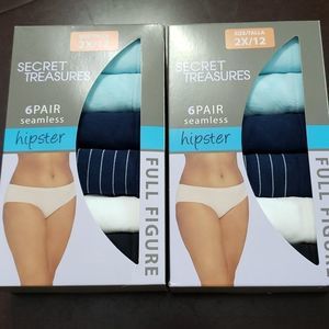 6 Pairs Seamless Hipsters Panties